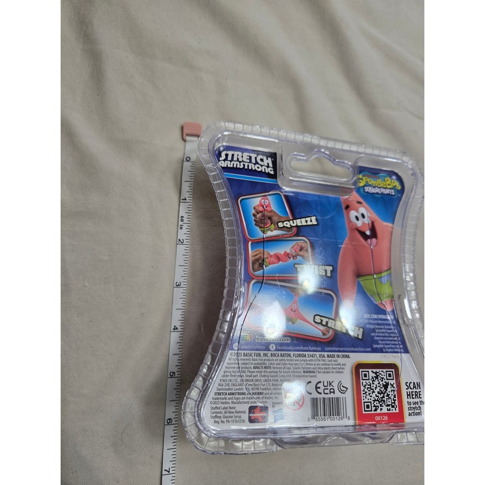 SpongeBob SquarePants Patrick Star Mini Stretch Armstrong Figure Basic Fun 2023 - Picture 4 of 4